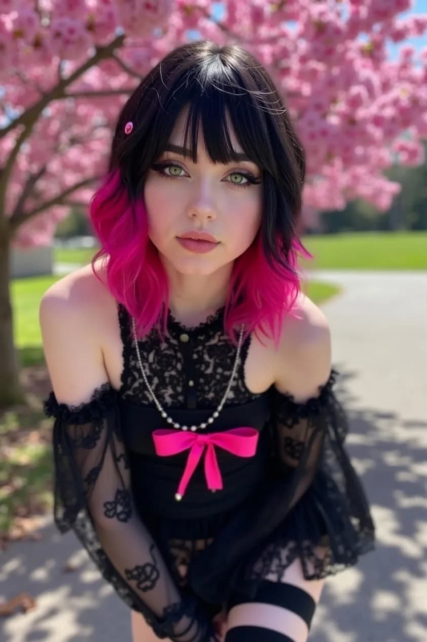 Skye – Goth KI-Freundin auf Ailina