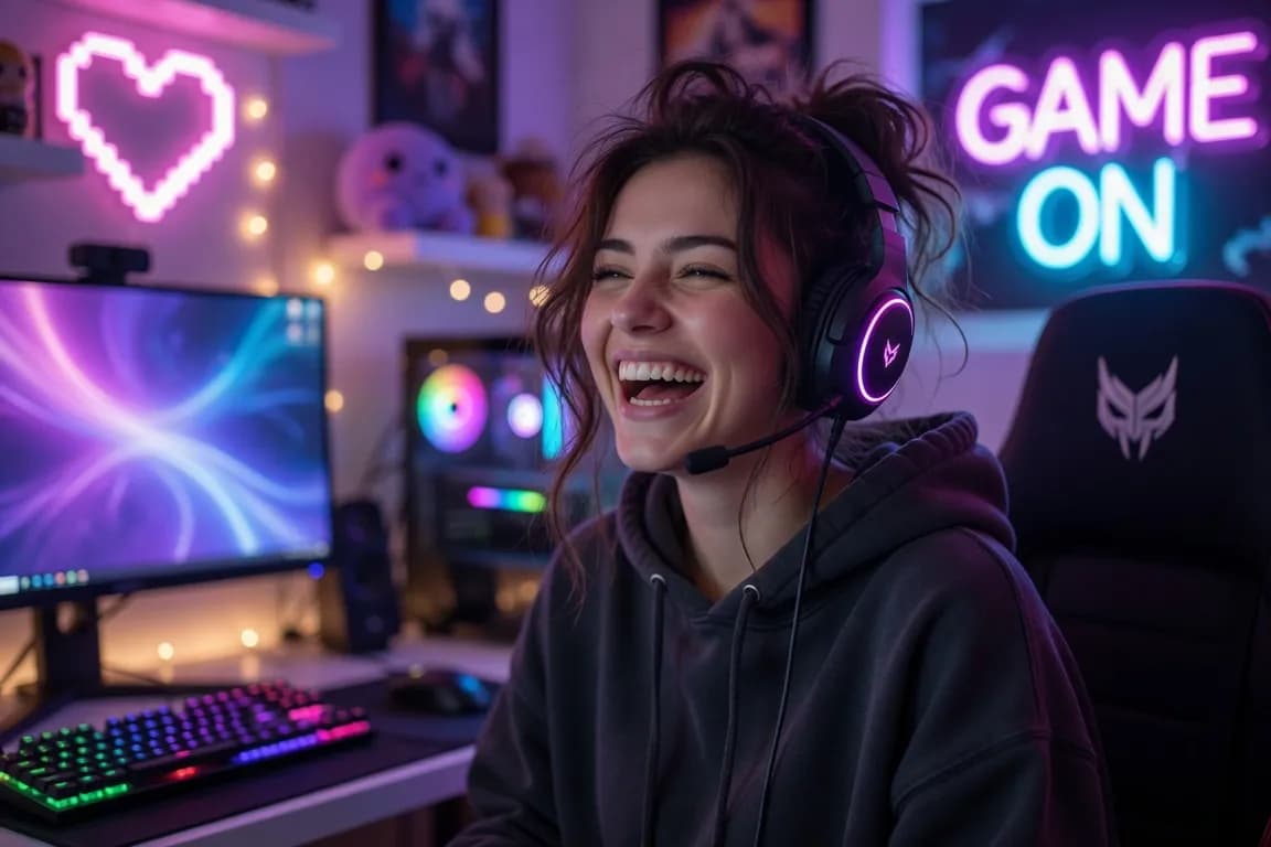 AI girlfriend for gaming talk – Ailina
